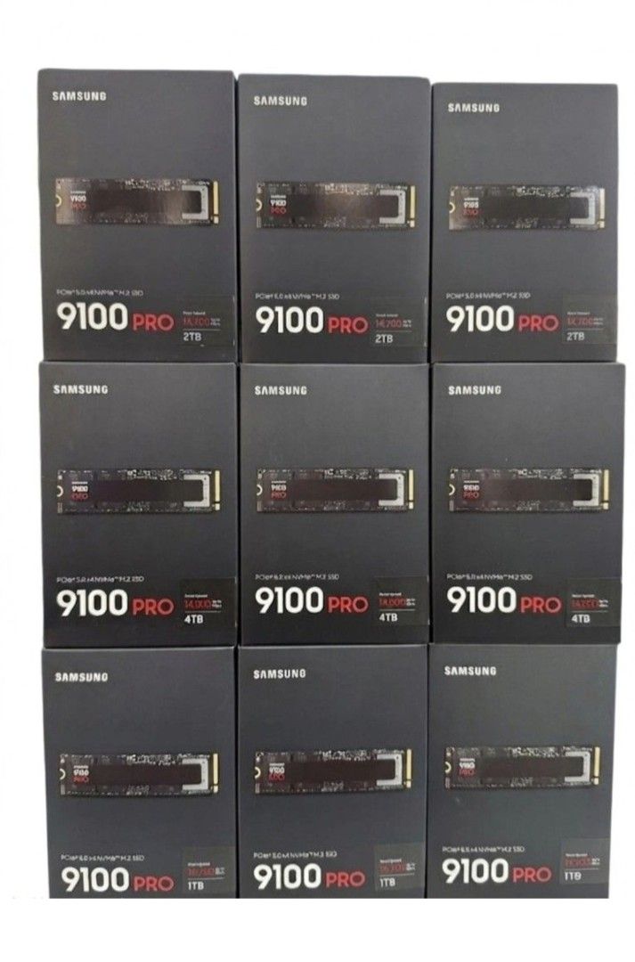 Samsung 9100 Pro NVMe SSD - 2TB/4TB/1TB