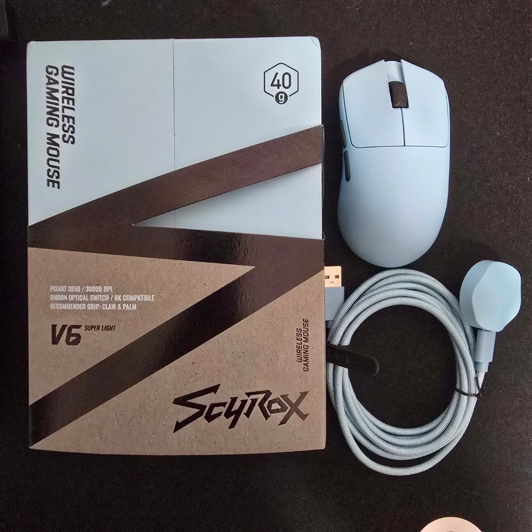 Scyrox V6 Wireless Gaming Mouse - Light Blue445938068347965440