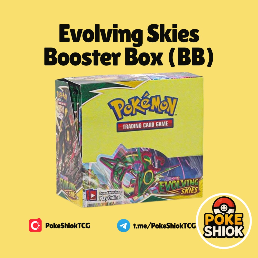 Sealed Evolving Skies Booster Box BB Shrinked, Hobbies & Toys, Toys & Games  on Carousell
