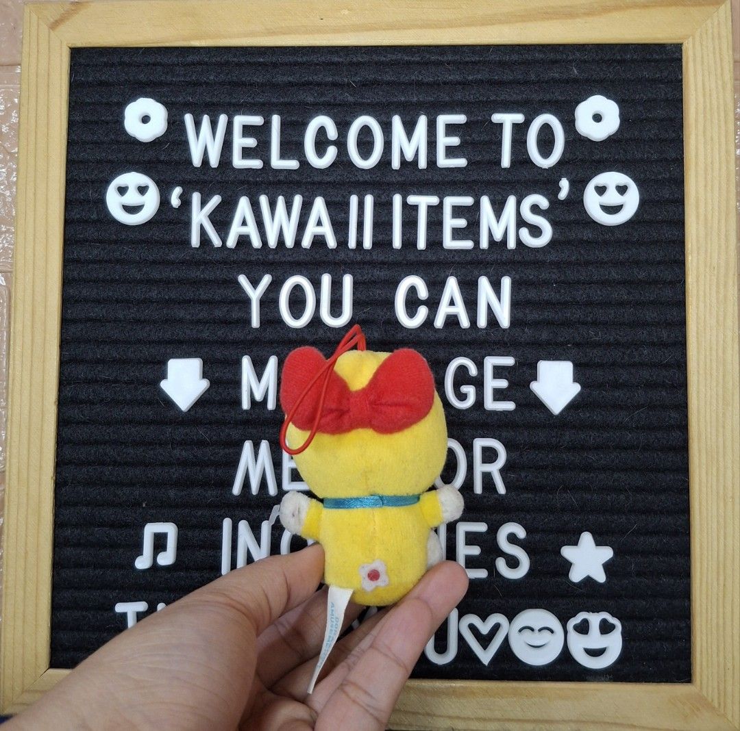 Sega Doraemon Dorami Charm Plush Toy (Category: Plushies & Soft Toys) located in Bulacan. Submitted by kawaii_items_stuffed_toys (Listing ID 1436272834, Image 3). Description: Preloved From japan box Flaws (Need Wash) Taito Doraemon Amusement Toy Dorami Charm/Keychain Height 3½inches/9cm Just message me if you ever want to see more pictures of the item, I'm more than glad to assist you. 📌Location: San Jose Del Monte Bulacan, Philippines 🛵Shippi
