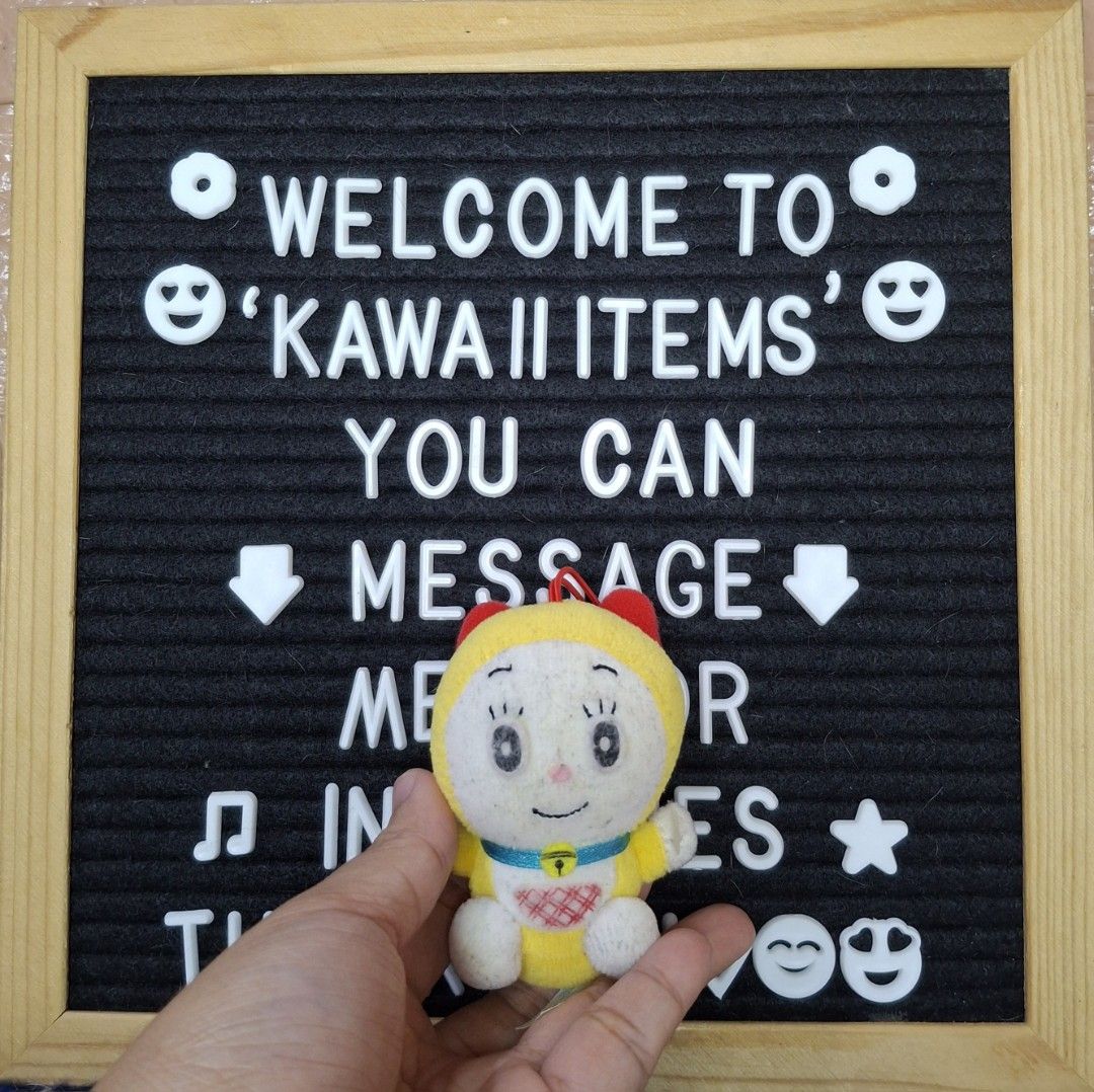Sega Doraemon Dorami Charm Plush Toy (Category: Plushies & Soft Toys) located in Bulacan. Submitted by kawaii_items_stuffed_toys (Listing ID 1436272834, Image 1). Description: Preloved From japan box Flaws (Need Wash) Taito Doraemon Amusement Toy Dorami Charm/Keychain Height 3½inches/9cm Just message me if you ever want to see more pictures of the item, I'm more than glad to assist you. 📌Location: San Jose Del Monte Bulacan, Philippines 🛵Shippi