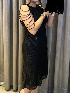 Sequined black dress For Sale | Buy 500+ Sequined black dress online |  Carousell Philippines