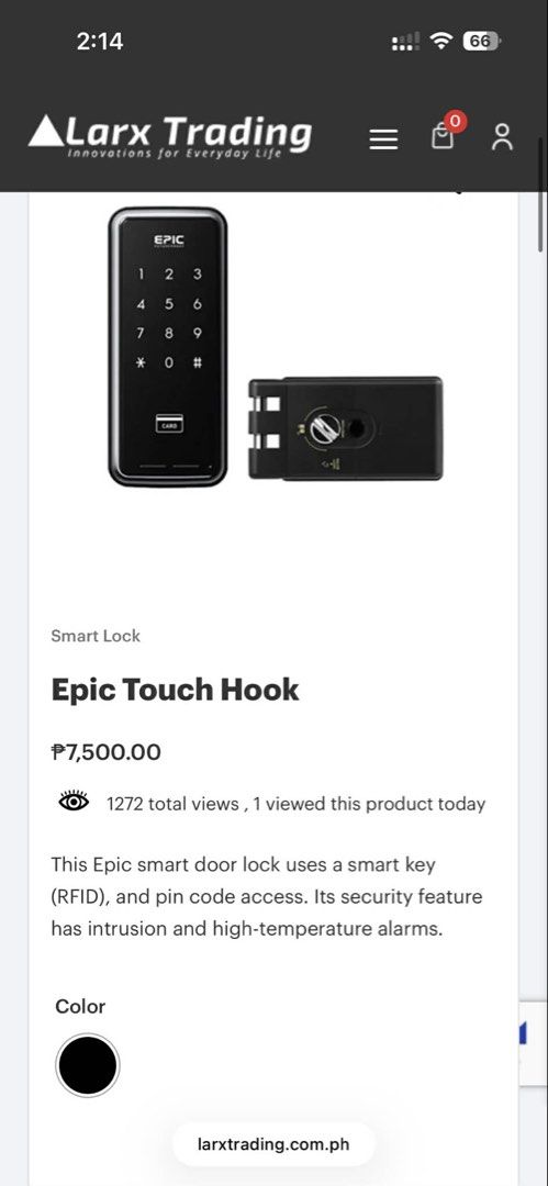 Smart Lock (Category: Home Improvement Tools & Accessories) located in Taguig. Submitted by royaldiadem (Listing ID 1436183075, Image 2). Description: RFS: Decluttering.