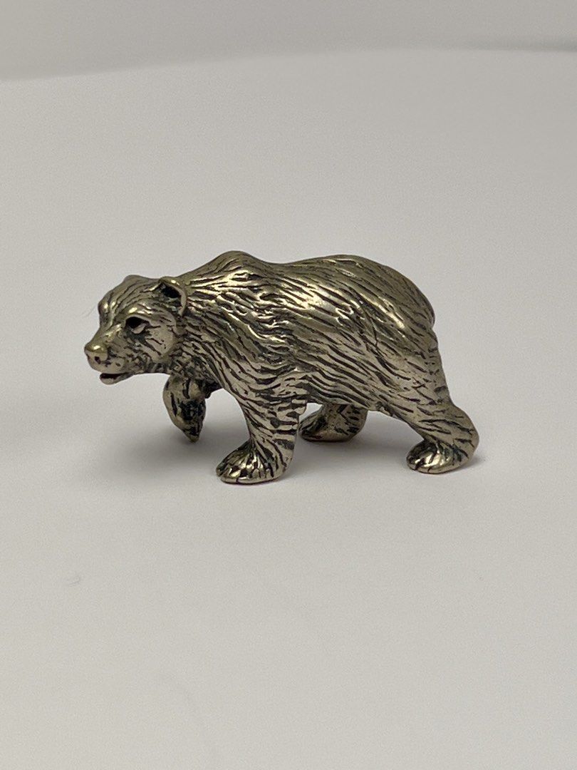 Solid silver miniature （分類：復古收藏品）位於 Hong Kong。 由 sideways_creations 提交（商品編號 1436199591，圖片 1）。簡介： Bear 800 silver with silver mark 。