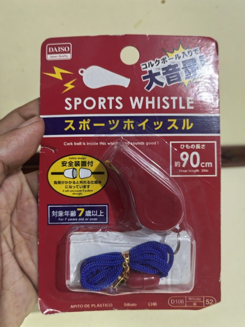 Sports Whistle (Category: Other Sports Equipment and Supplies) located in Cebu City. Submitted by dudes_villanueva (Listing ID 1436139240, Image 1). Description: Sports Whistle Brand New. Sealed..