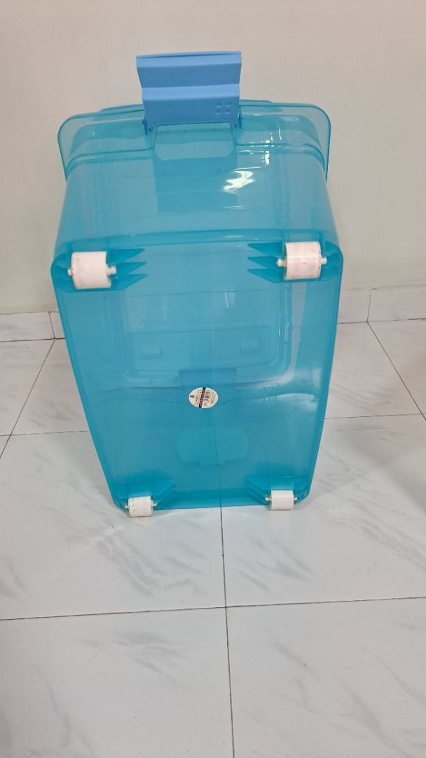Stackable Storage Boxes with Lids - Blue445729319117148162
