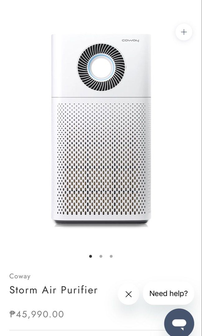 Storm Air Purifier (Category: Air Purifiers & Dehumidifiers) located in Manila. Submitted by chanelmari19 (Listing ID 1436166984, Image 1). Description: For Sale: Storm Air Purifier is the ultimate air purifier specially designed to provide optimum air circulation, ensuring you breathe in clean air. Say goodbye to stuffiness with the powerful circulator that extends the airflow up to six meters, which effectively improves indoor air circulation. 