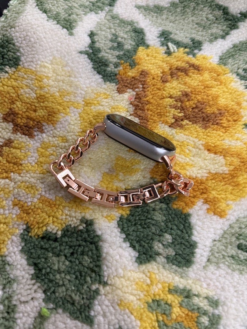 Strap for Xiaomi Mi Band 10 9 8 (Category: Wearables & Smart Watches) located in Makati City. Submitted by dr.thriftshop (Listing ID 1436254572, Image 2). Description: - Strap for Xiaomi Mi Band 10 9 8 - rose gold - never used - strap is adjustable - very elegant - SF shouldered by buyer RFS: extra.