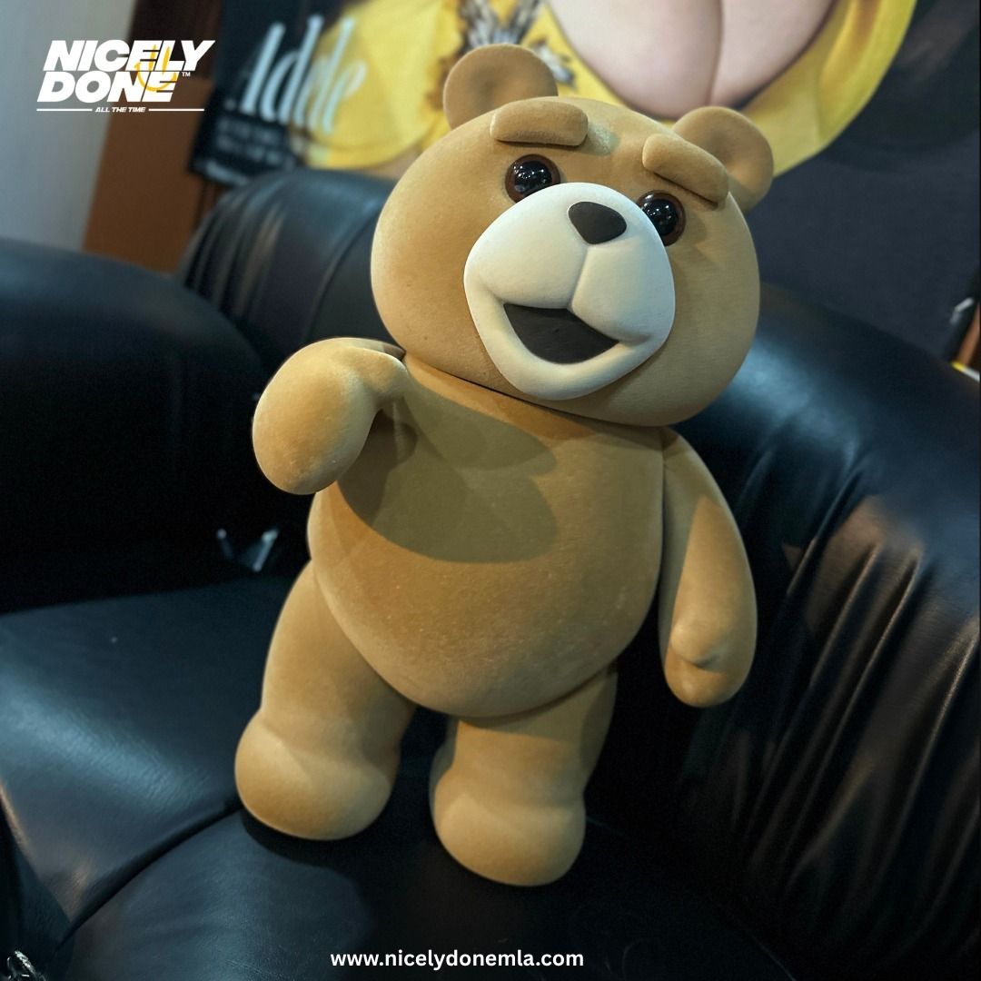 Ted 2 Unrated (Category: Toys & Games) located in Manila. Submitted by nicelydone31948 (Listing ID 1436181997, Image 1). Description: 🔥 NOT YOUR CHILDHOOD TED 🐻🍻 Cute on the outside, chaotic on the inside 😮‍🔥 The ultimate statement piece for your room, desk, shelf, or sofa. Guaranteed attention-grabber and conversation starter 👀 ✨ Smooth matte finish 💪 Heavy, solid feel 📏 Size: 49cm H x 40cm W 📸 Perfect for display & photos ⚡ Limited sto