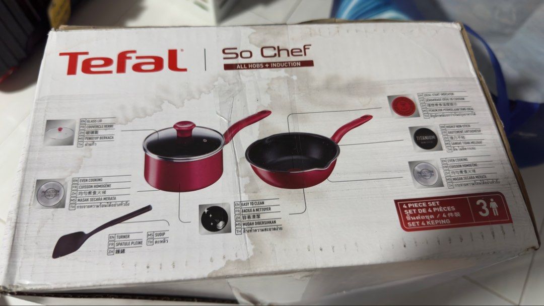 Tefal cooking set , 4 pieces445611833044520964