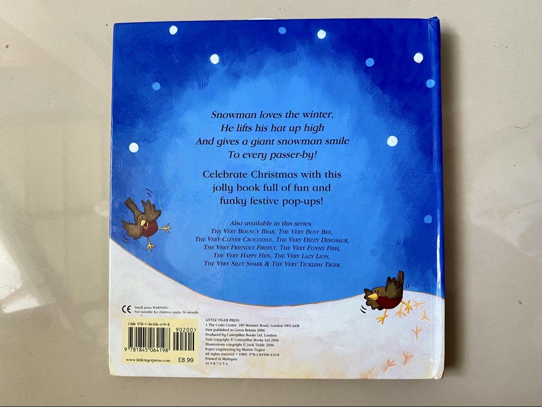 The Very Smiley Snowman Pop-Up Book (Category: Children's Books) located in Paranaque City. Submitted by mythingsmatterph (Listing ID 1436148724, Image 2). Description: .