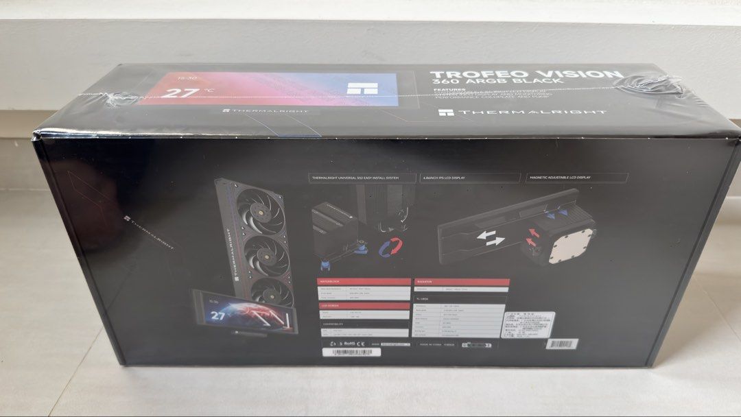 Thermalright TROFEO VISION 360 ARGB Black CPU Cooler445554351429406721