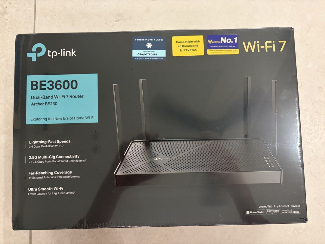 TP-Link BE3600 Dual-Band Wi-Fi 7 Router