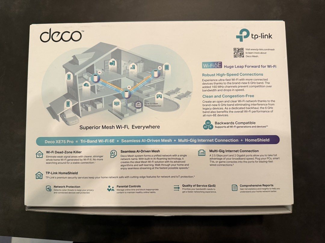 TP-Link Deco AXE5400 Pro Tri-Band Mesh Wi-Fi 6E System445934516495329283