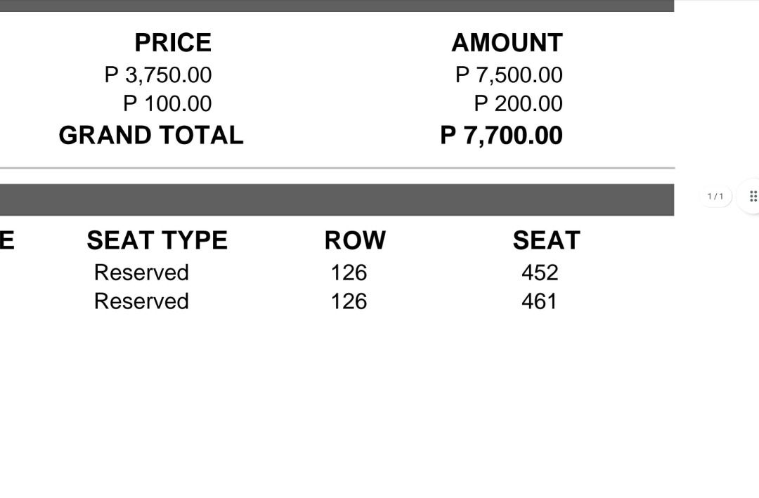 UBBPREMIUM LANY TICKET CONCERT (Category: Events Tickets) located in Caloocan City. Submitted by wildocean-d00490 (Listing ID 1436193628, Image 1). Description: Can do meetup when claiming the ticket: around makati/manila/pasay lang Both for sale seperately. Upper box premium row 126 Seats: 452 and 461 Rfs: Need magkatabi seat November 8 - MOA arena .
