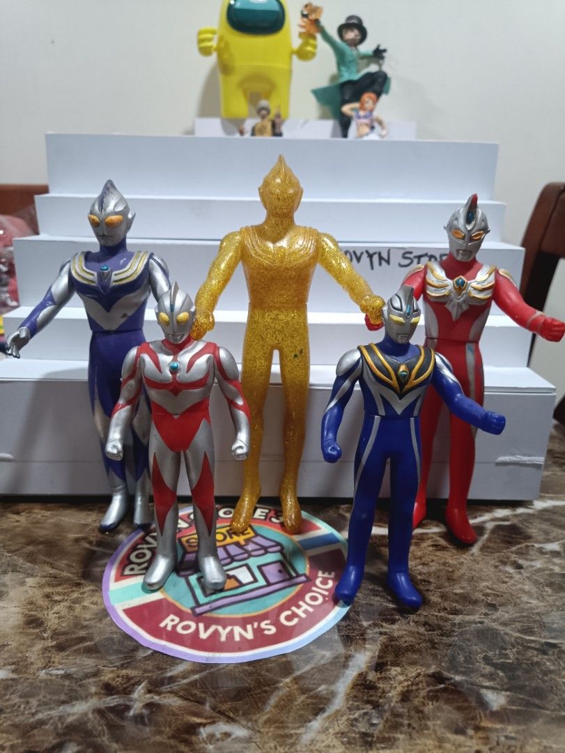 Ultraman bandai markings (Category: Toys & Games) located in Caloocan City. Submitted by rovynstore30 (Listing ID 1436250952, Image 1). Description: 5 to 7 inches all bandai markings take all for only 520 pesos.