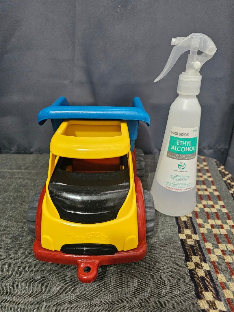 Viking Toys Dump Truck (Category: Kids Toys) located in Quezon City. Submitted by kcphilippines (Listing ID 1436121388, Image 1). Description: - Colorful Viking Toys dump truck - Features a blue dump bed, yellow cab, and red accents - Gray wheels with blue centers - Made of durable plastic - Safe, rounded edges - Suitable for indoor and outdoor play Kindly check photos or pm me for more details please. Shipping is not yet included in the price. W