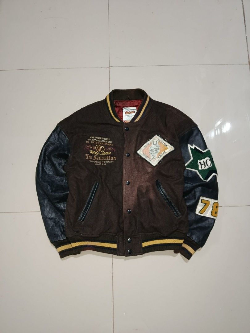 Vintage Faded Wool Leather Jacket (Category: Coats, Jackets and Outerwear) located in Manila. Submitted by luxstreetbrand (Listing ID 1436144581, Image 1). Description: W 23 x L 24.