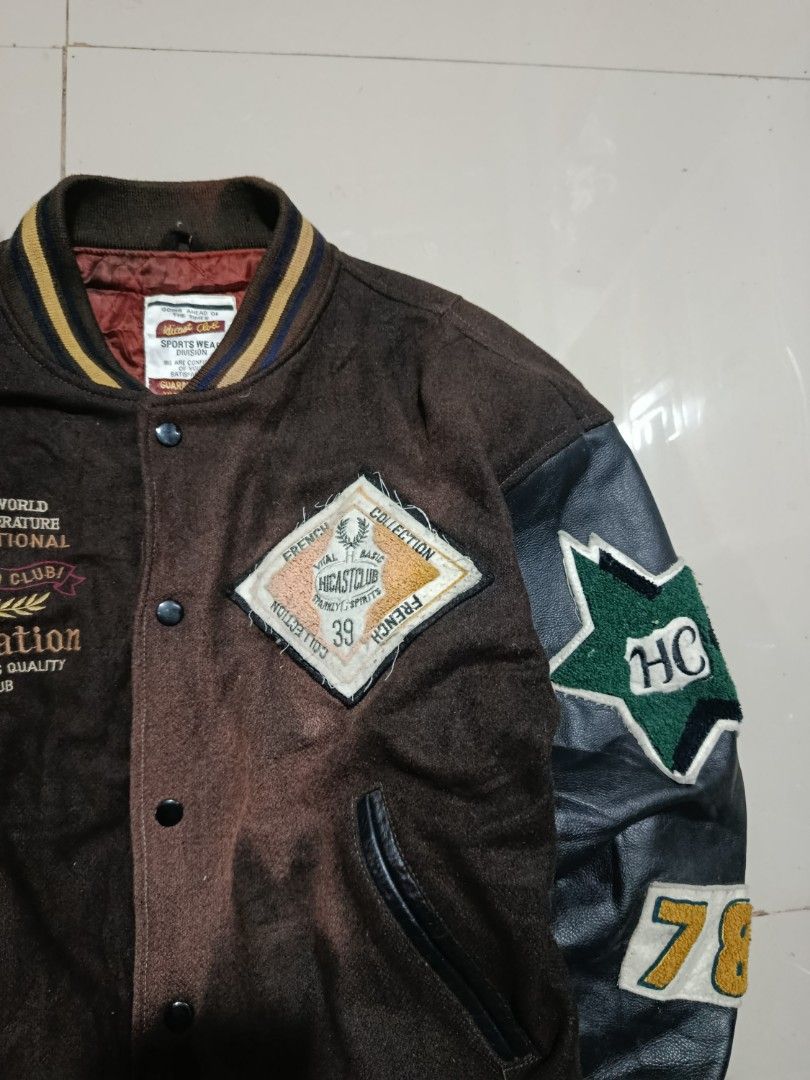 Vintage Faded Wool Leather Jacket (Category: Coats, Jackets and Outerwear) located in Manila. Submitted by luxstreetbrand (Listing ID 1436144581, Image 3). Description: W 23 x L 24.