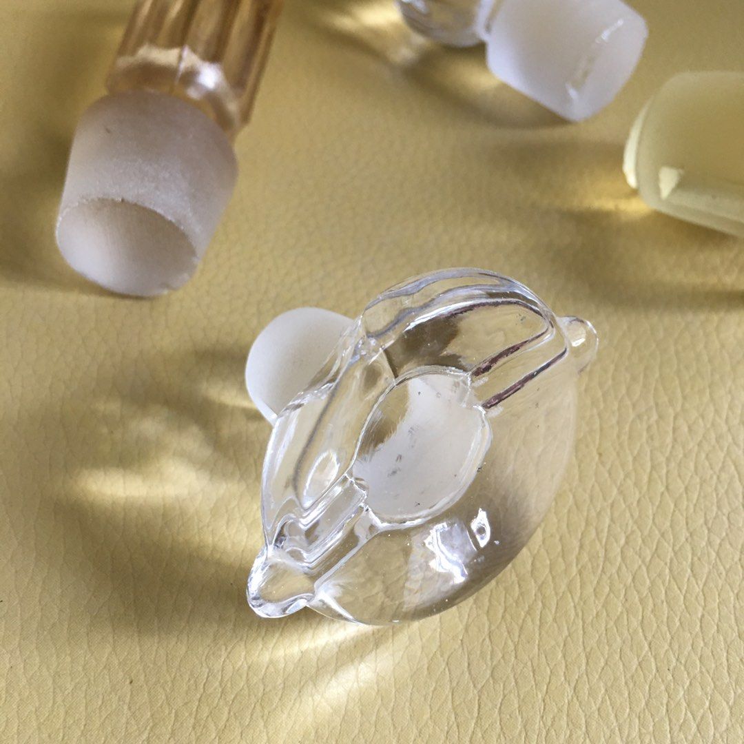 Vintage Glass Decanter Stoppers (Category: Looking For) located in Tarlac. Submitted by greatfindstrlc (Listing ID 1436163481, Image 2). Description: 4 pcs. Different designs, colors and cork fittings to match specific decanter style. 2 pcs. with chip damage due to its prime age, refer to pic..