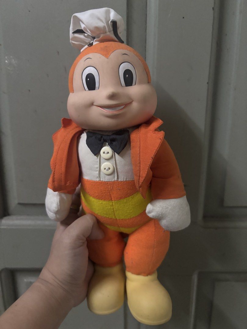 Vintage Jollibee Orange Doll (Category: Kids Toys) located in Taytay. Submitted by michidc (Listing ID 1436206223, Image 1). Description: Selling Vintage Jollibee Orange Doll Perfect Condition Vinyl Head and shoes 4500 only 2pcs left! Non-negotiable Pickup Taytay, Rizal.
