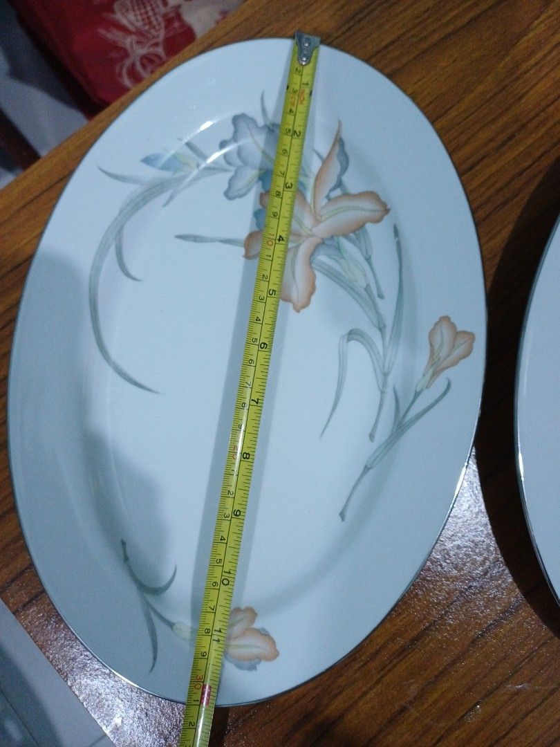 Vintage Oval Platters with Floral Design445743363586140161