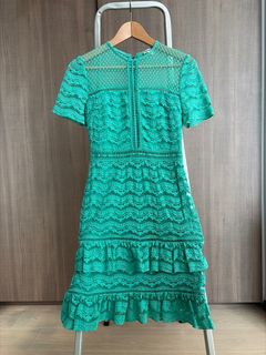 white lace dress 5t ROSEE de MATIN LONG SLEEVE White LACE MINI DRESS main image 1