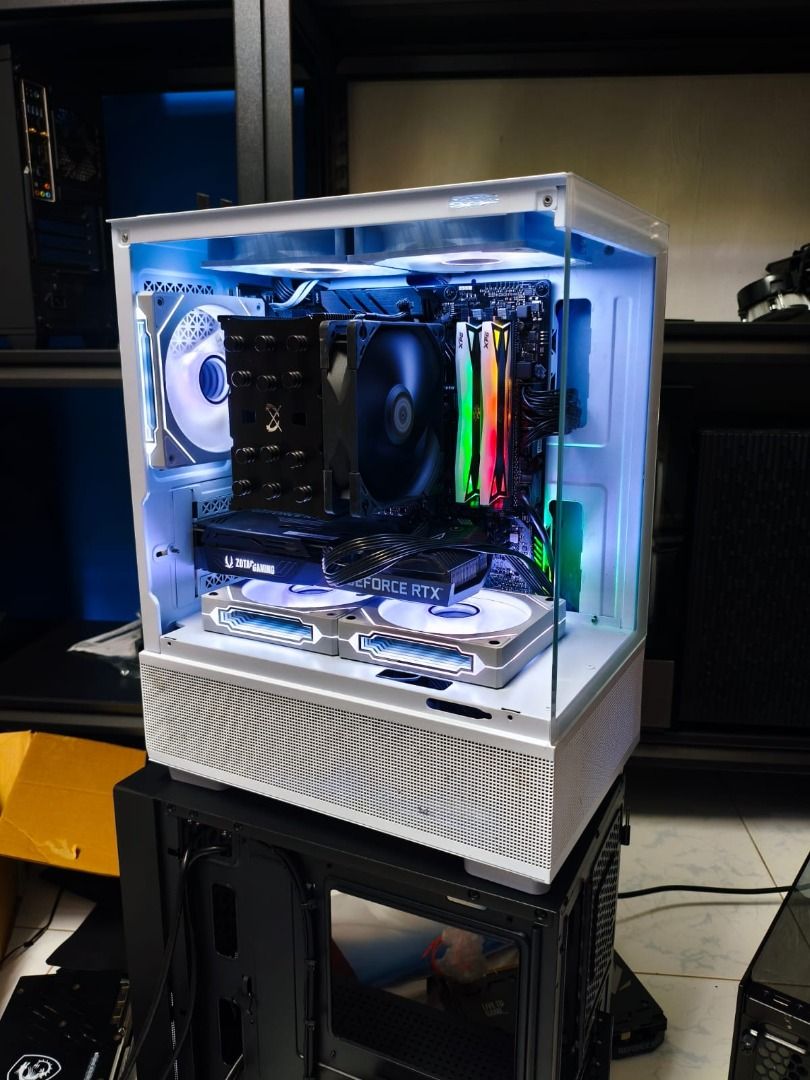 White Gaming PC RTX 3060ti + Ryzen 7 5800X