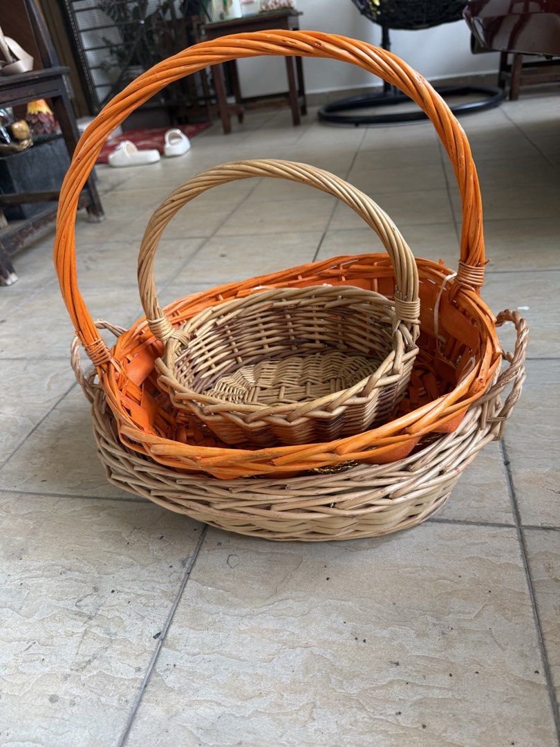Wicker Baskets - Set of 6