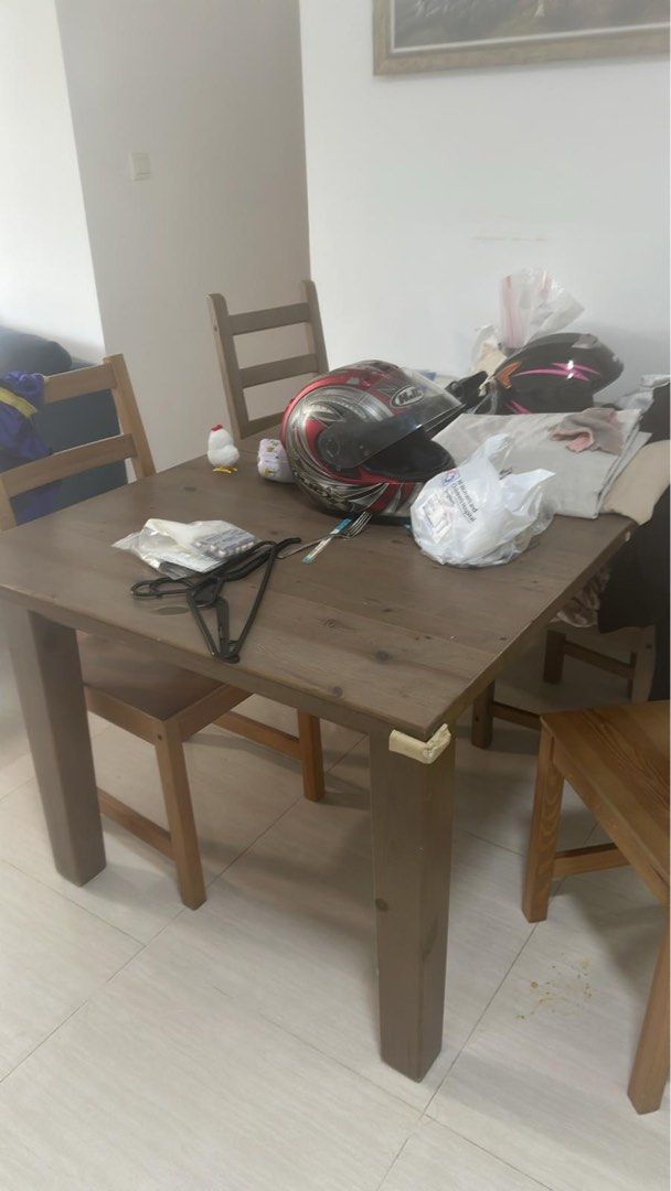 Wooden ikea table