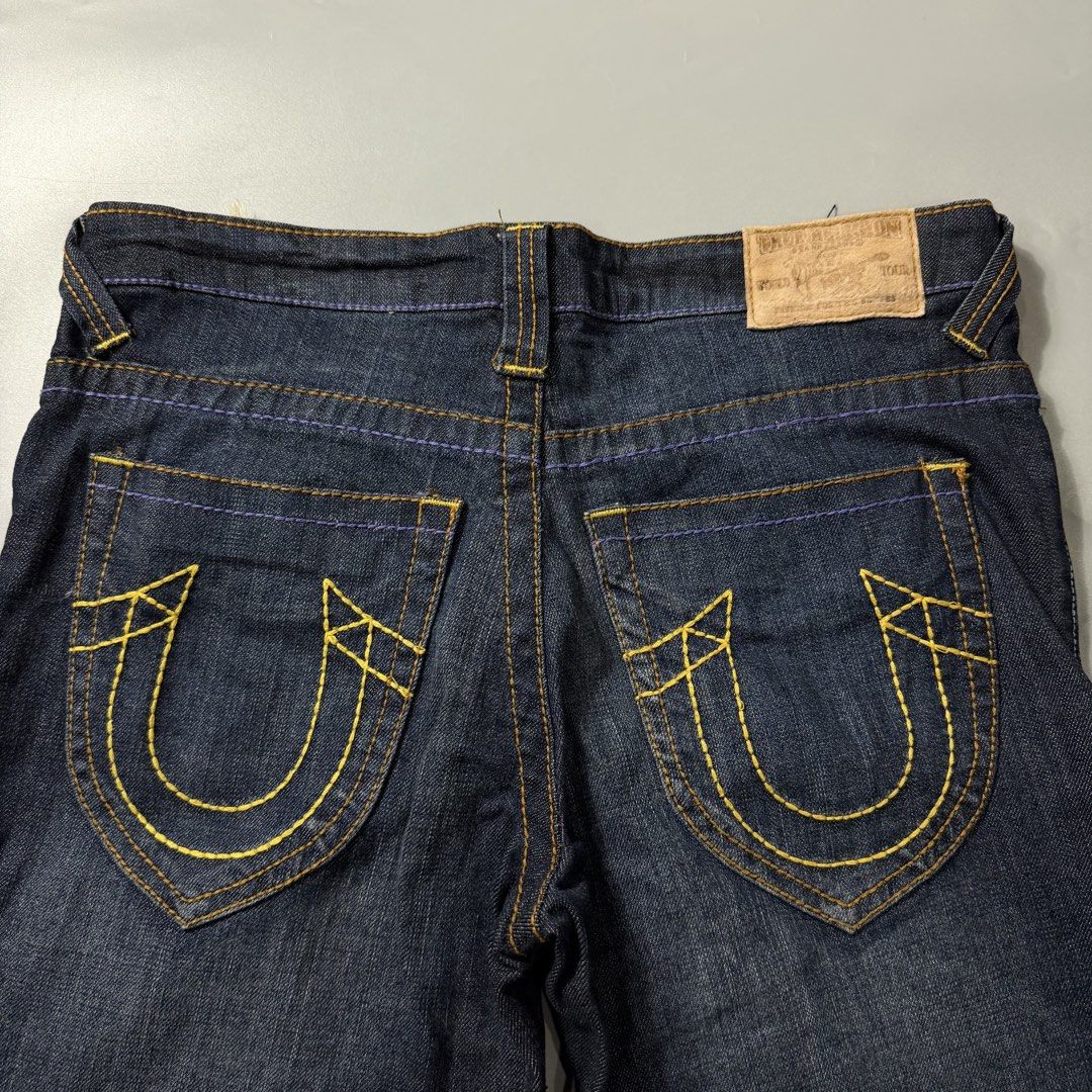 Y2K TRUE RELIGION DARK DENIM JEANS (Category: Jeans) located in Dagupan City. Submitted by dgp.plvg (Listing ID 1436143208, Image 3). Description: Y2K TRUE RELIGION DARK DENIM JEANS Size: 30 Width: 30-33” Length: 41.5” Leg opening: 8” Condition: good as new Issues: none..
