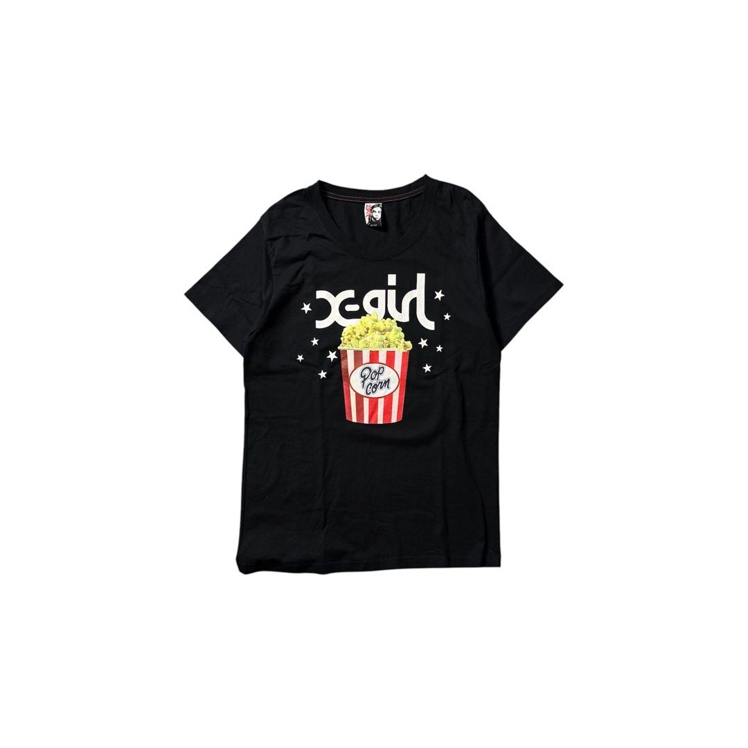 Y2K X-GIRL POPCORN TEE (Category: Tshirts & Polo Shirts ) located in Dagupan City. Submitted by dgp.plvg (Listing ID 1436144473, Image 1). Description: Y2K X-GIRL POPCORN TEE Size: One Size Width: 19” Length: 28” Condition: good as new Issues: none. .
