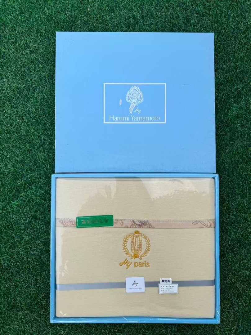 1-91 Harumi Yamamoto HY Paris Cotton Blanket 高档品牌毯子被子床上用品