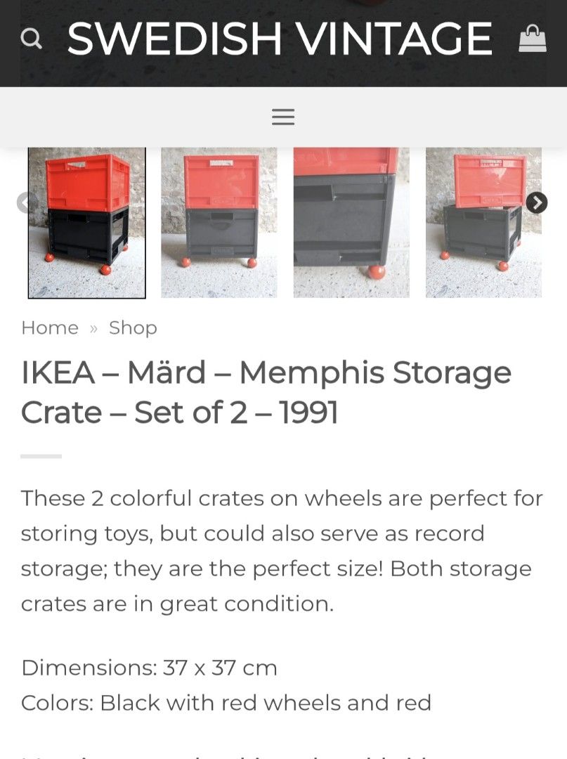 1991 IKEA Mård Storage Crate446738505988853767