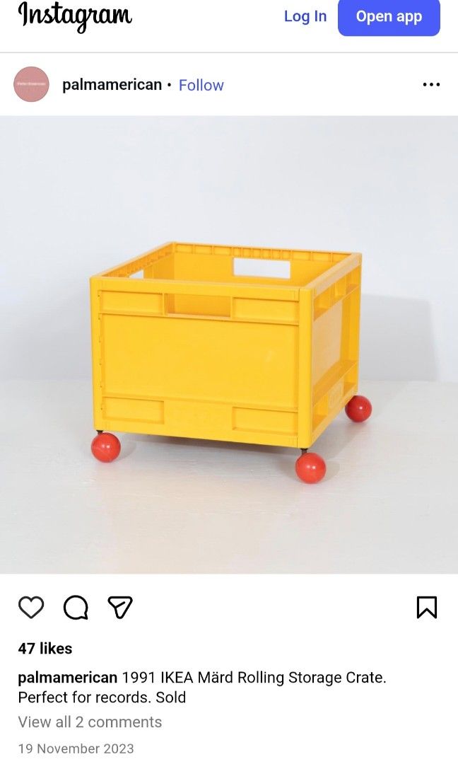 1991 IKEA Mård Storage Crate446738505988853766
