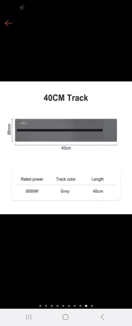 40CM Track Light - Grey