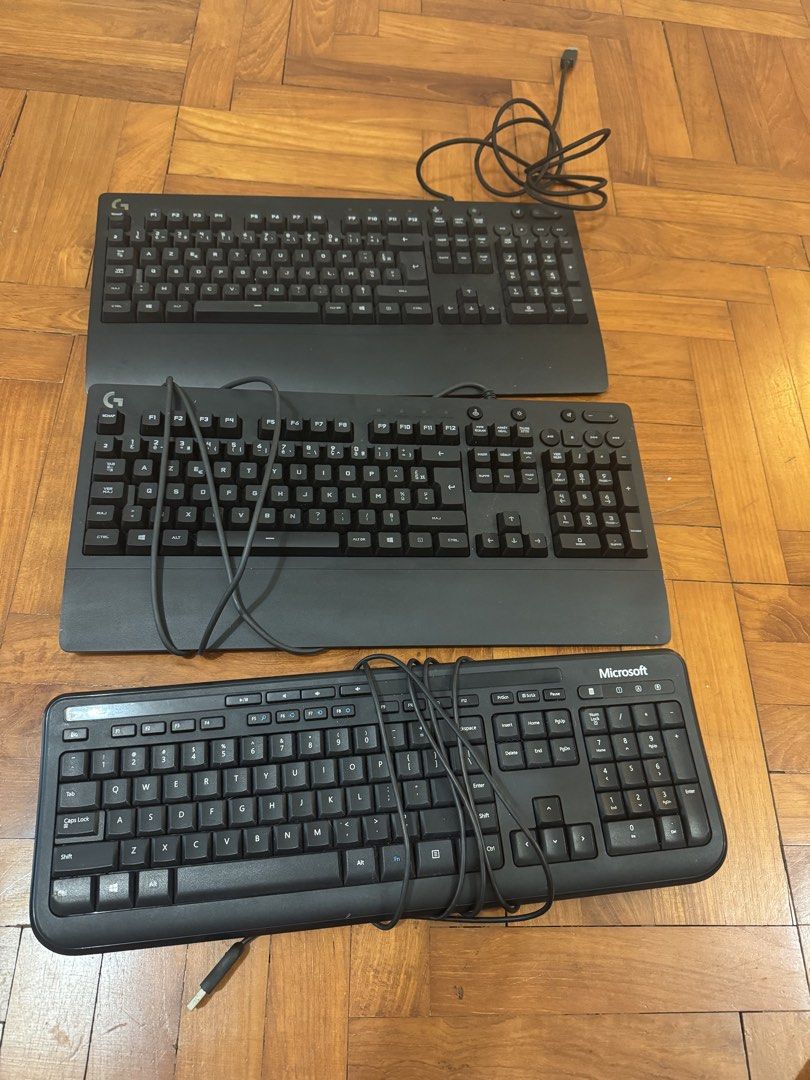 6 Logitech and Microsoft Keyboards - Various Models446799764931235841