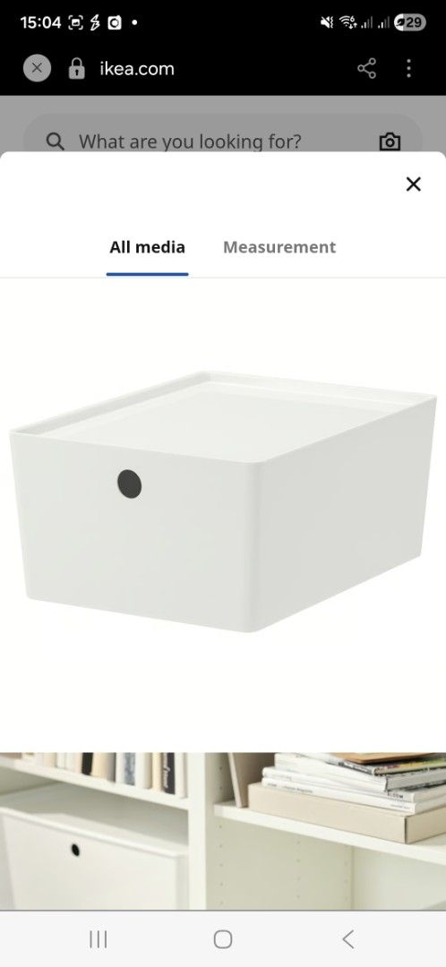 📦✨ IKEA KUGGIS Box + Insert – White 🌟