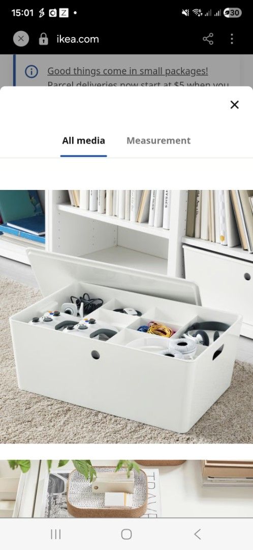 📦✨ IKEA KUGGIS Box + Insert – White 🌟446625724351784967
