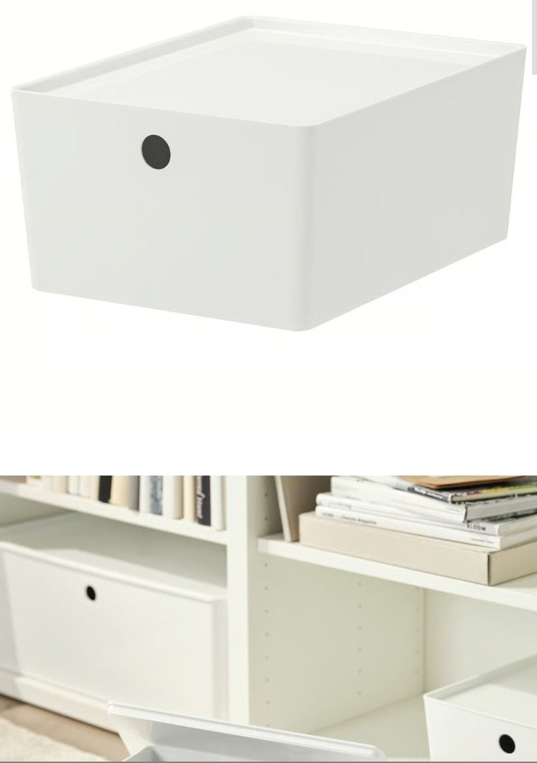 📦✨ IKEA KUGGIS Box + Insert – White 🌟446625724351784961