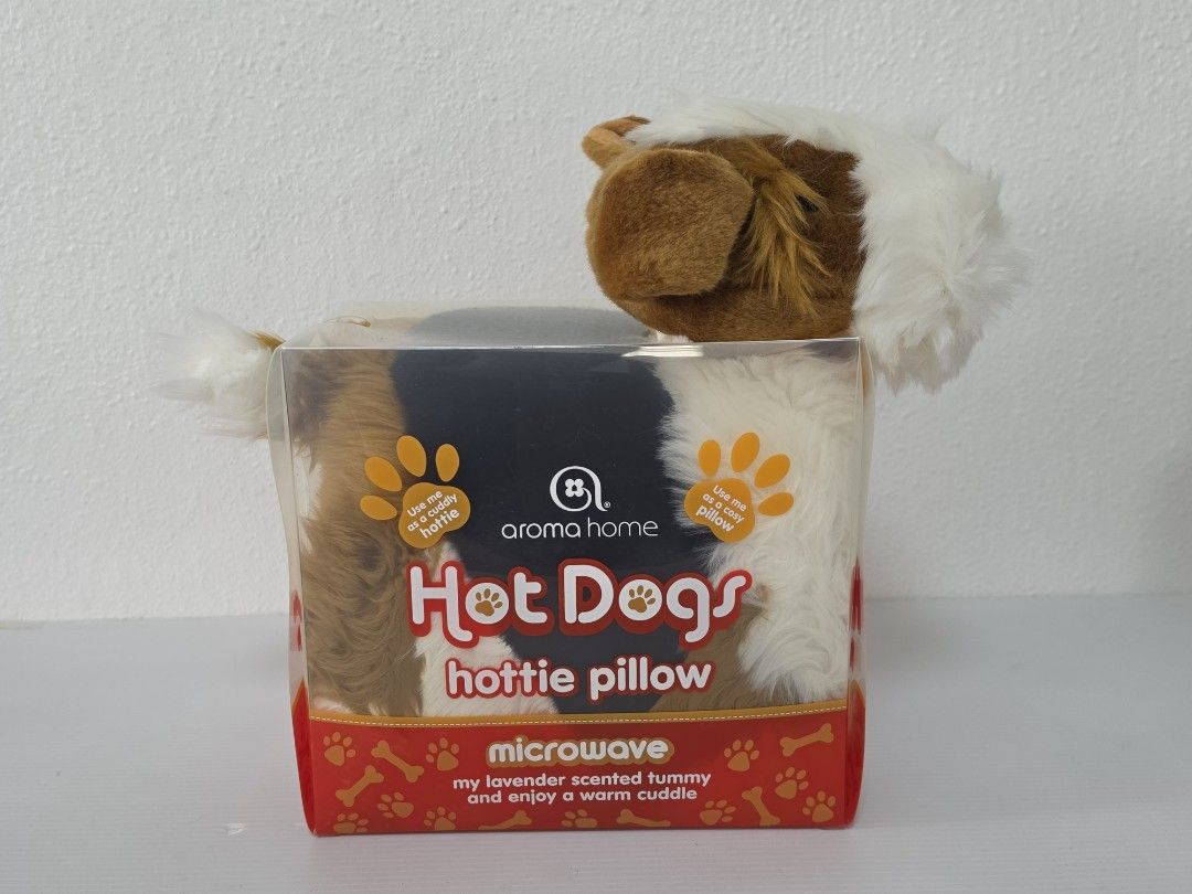 Aroma Home Hot Dogs Hottie Pillow