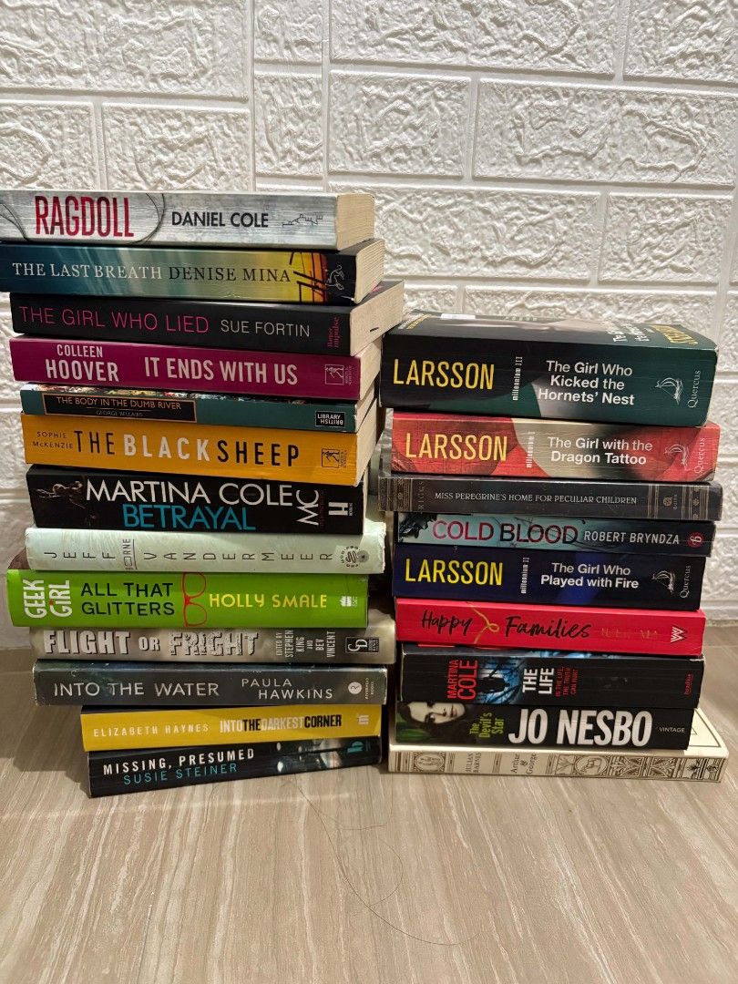 Assorted Paperback Books (Category: Storybooks) located in Antipolo. Submitted by izzamae8 (Listing ID 1436311033, Image 1). Description: Assorted paperback books for sale. Includes popular titles like "Ragdoll," "It Ends With Us," and more. Check the images for a full list. FOR TAKE ALL ONLY MOP: RCBC/GCASH MOD: LBC.
