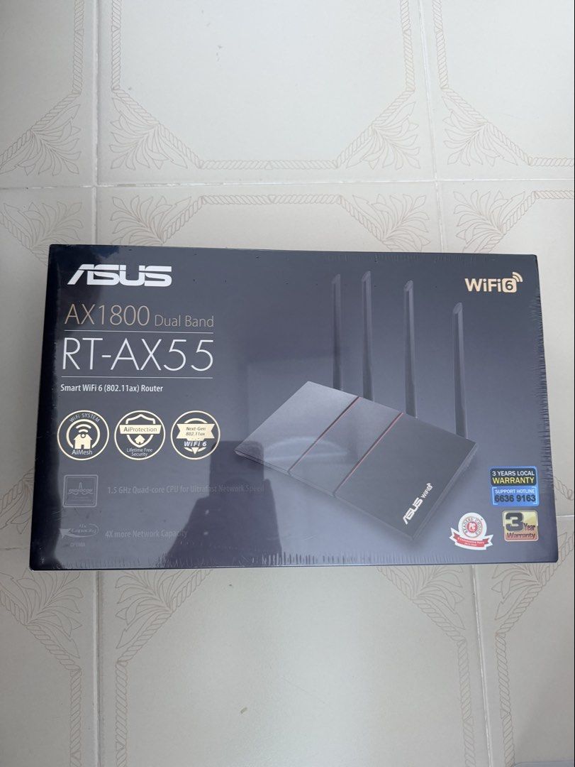 ASUS RT-AX55 AX1800 Dual Band WiFi 6 Router
