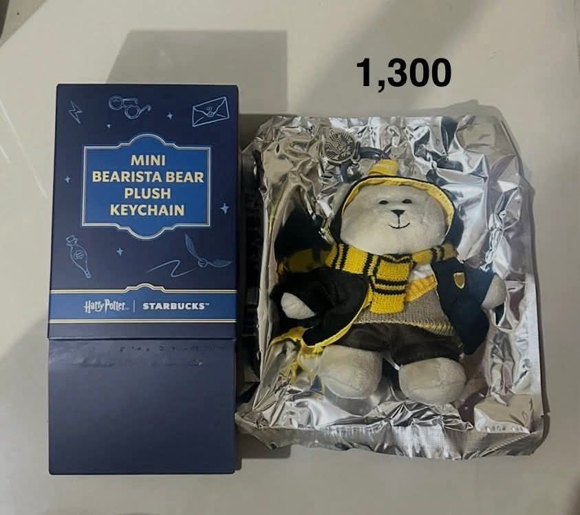 Authentic Harry Potter x Starbucks Bearista (Hufflepuff) (Category: Plushies & Soft Toys) located in Manila. Submitted by prelovedpicksph (Listing ID 1436454552, Image 1). Description: - box has been opened - plush is in good condition, no flaws - Hufflepuff Plush.