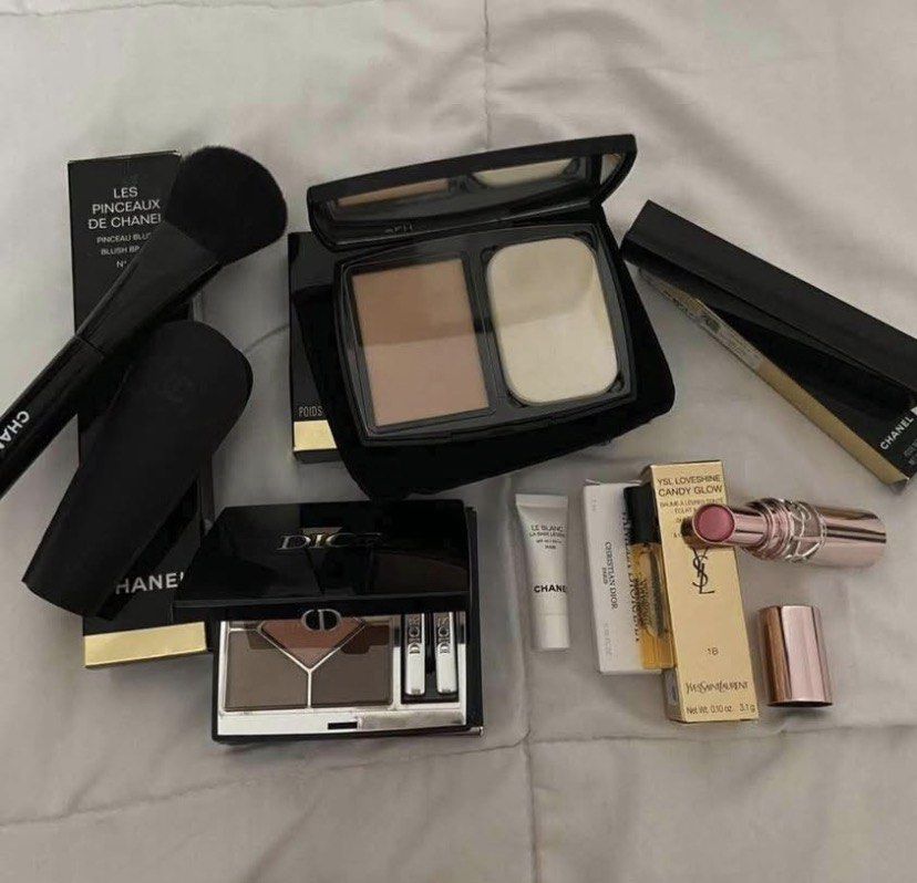 Authentic high end make up take all (Category: Makeup) located in Manila. Submitted by cia_finds (Listing ID 1436397021, Image 2). Description: Hii all items is slightly used with paper bag included of chanel and dior.