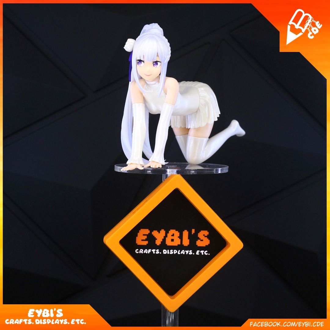 Authentic 2023 Re:Zero Emilia Banpresto Celestial Vivi Figure (BIB) (Category: Toys & Games) located in Quezon City. Submitted by eybi.cde (Listing ID 1436446593, Image 1). Description: • Actual photos of the item are shown and on-hand. Please refer to the pictures for details. • Condition: WYSIWYG. Please manage expectations as minor paint transfers and scratches maybe present, especially for loose figures. Most BIB figures has no brownbox or cl