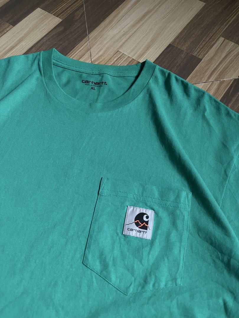 Carharrt Short-sleeve pocket tshirt (Category: Tshirts & Polo Shirts ) located in Argao. Submitted by tripthrift0424 (Listing ID 1436323423, Image 2). Description: Size: XL Dimes: 24x30.5 Color Rate: 9.7/10 Issue: ❌❌ 📍Location: Argao, Cebu 🚚 Delivery: J&T PM 📩📩.