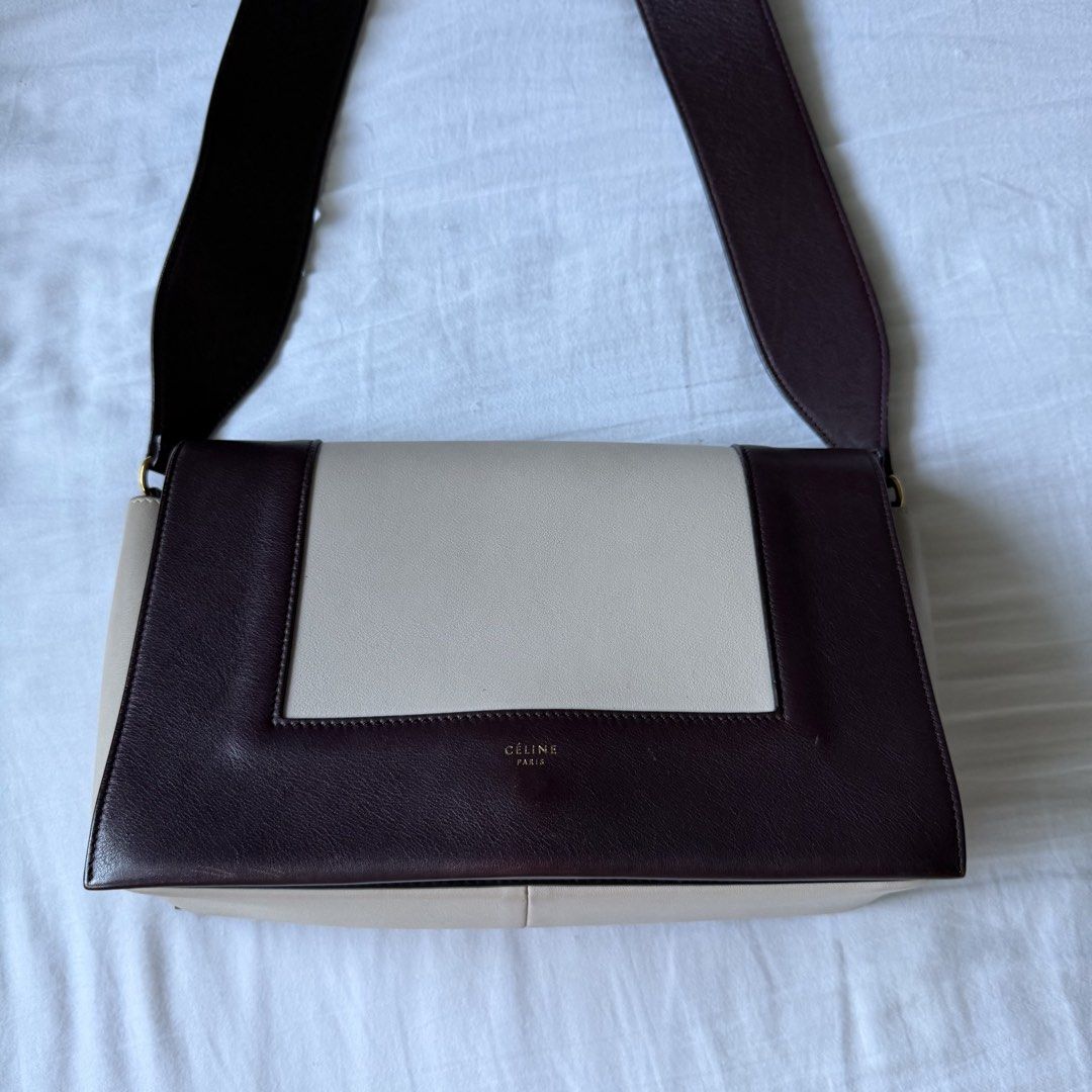 Celine Frame (Category: Luxury Bags & Wallets) located in Quezon City. Submitted by usetheoxfordcomma (Listing ID 1436396619, Image 1). Description: Used but in really good shape; refer to posted photos for condition A bit of dirt and stain inside Only includes the dust bag.
