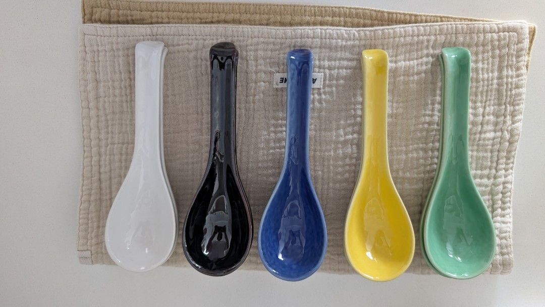 Ceramic Soup Spoons - Set of 10446637998342809602