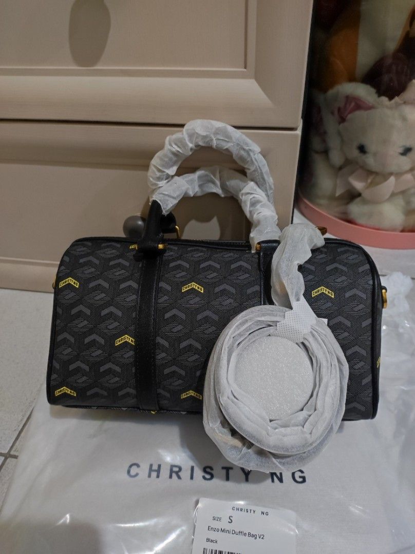 Christy Ng Mini Enzo V2 (Category: Luxury Bags & Wallets) located in Navotas City. Submitted by sellmystuff2 (Listing ID 1436344258, Image 2). Description: Brandnew with tags Complete inclusions except for paper bag With Official Receipt Black Color only Ready to ship ‼️‼️.